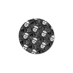 Skull Skeleton Pattern Texture Golf Ball Marker by Apen