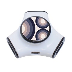 Circle Tile Design Pattern 3-port Usb Hub by Ravend