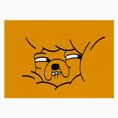 Adventure Time Jake The Dog Large Glasses Cloth by Sarkoni