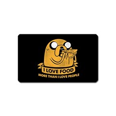 Adventure Time Jake  I Love Food Magnet (name Card) by Sarkoni