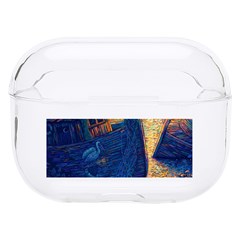 Digital Art Fantasy Impressionism Painting Ship Boat Psychedelic Peacock Mushroom Flamingos Hipwreck Hard Pc Airpods Pro Case by Sarkoni