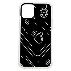 Coffee Background Iphone 12 Mini Tpu Uv Print Case	 by Bedest