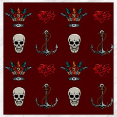 Tattoo Old School Background Pattern Canvas 16  X 16  by Bedest