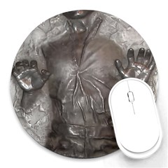 Han Solo In Carbonite Round Mousepad by Sarkoni