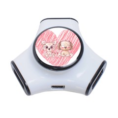 Paw Dog Pet Puppy Canine Cute 3-port Usb Hub by Sarkoni