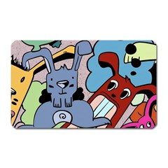 Graffiti Monster Street Theme Magnet (rectangular) by Bedest
