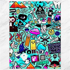 Graffiti Pop Art Crazy Retro Canvas 36  X 48  by Bedest