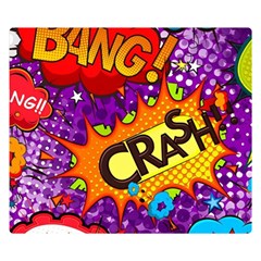 Crash Bang Adventure Time Art Boom Graffiti Premium Plush Fleece Blanket (small) by Bedest