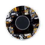 Boom Bang Art Crazy Drawing Graffiti Hello Retro Sayings Yellow On-the-Go Memory Card Reader Back