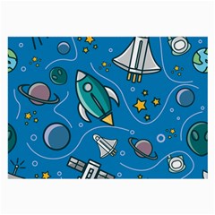 About Space Seamless Pattern Large Glasses Cloth (2 Sides) by Hannah976