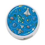 About Space Seamless Pattern 4-Port USB Hub (Two Sides) Back