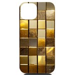 Golden Mosaic Tiles  iPhone 14 Black UV Print Case Front