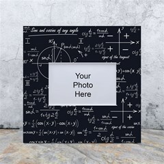 Mathematical Seamless Pattern With Geometric Shapes Formulas White Box Photo Frame 4  X 6  by Hannah976