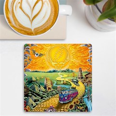 Grateful Dead Golden Road Uv Print Square Tile Coaster  by Bedest