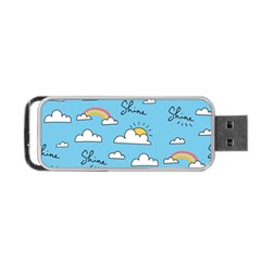 Seamless Pattern Vector Owl Cartoon With Bugs Portable Usb Flash (one Side) by Apen