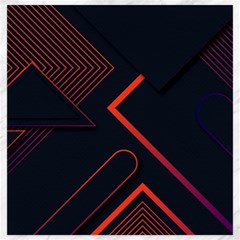 Gradient Geometric Shapes Dark Background Design Canvas 20  X 20  by Apen