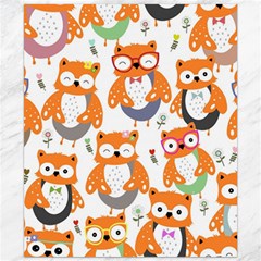 Cute Colorful Owl Cartoon Seamless Pattern Canvas 20  X 24  by Apen