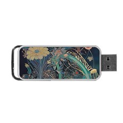 Vintage World Map Portable Usb Flash (one Side) by Jatiart