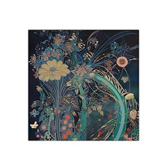 Vintage World Map Satin Bandana Scarf 22  X 22  by Jatiart