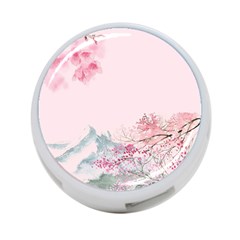 Pink Chinese Style Cherry Blossom 4-port Usb Hub (one Side) by Cendanart