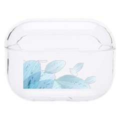 Blue-flower Hard Pc Airpods Pro Case by saad11