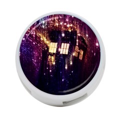 Tardis Regeneration Art Doctor Who Paint Purple Sci Fi Space Star Time Machine 4-port Usb Hub (one Side) by Cendanart