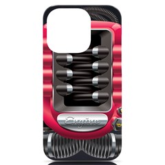 Car Engine Iphone 14 Pro Black Uv Print Case by Ket1n9