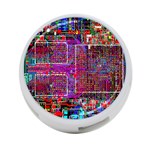Technology Circuit Board Layout Pattern 4-Port USB Hub (Two Sides) Back