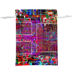 Technology Circuit Board Layout Pattern Lightweight Drawstring Pouch (xl) by Ket1n9