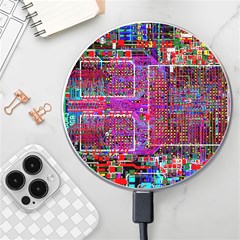 Technology Circuit Board Layout Pattern Wireless Fast Charger(white) by Ket1n9