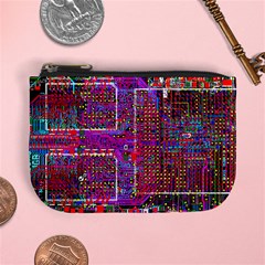 Technology Circuit Board Layout Pattern Mini Coin Purse by Ket1n9