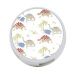 Dinosaur Art Pattern 4-Port USB Hub (Two Sides) Back
