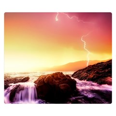 California Sea Ocean Pacific Premium Plush Fleece Blanket (small) by Ket1n9