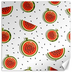 Seamless Background Pattern-with-watermelon Slices Canvas 16  X 16  by Ket1n9