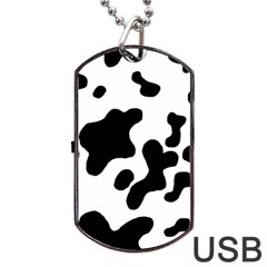 Cow Pattern Dog Tag Usb Flash (two Sides) by Ket1n9