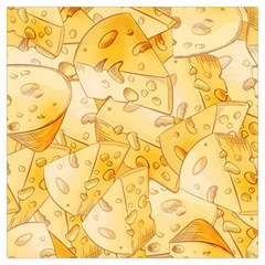 Cheese Slices Seamless Pattern Cartoon Style Lightweight Scarf  by Ket1n9