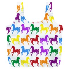 Colorful Horse Background Wallpaper Full Print Recycle Bag (xxxl) by Hannah976