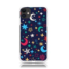 Colorful Background Moons Stars Iphone 11 Tpu Uv Print Case by Ndabl3x