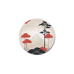 Japanese Nature Spring Garden Golf Ball Marker by Ndabl3x