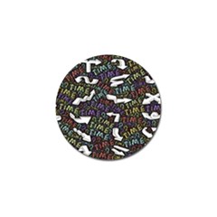 Mental Emojis Emoticons Icons Golf Ball Marker (4 Pack) by Paksenen