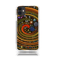 Swirl Vortex Emoji Cyclone Motion Art Iphone 11 Tpu Uv Print Case by Paksenen