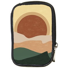 Sunrise Sunset Desert Wall Art Compact Camera Leather Case by Bedest
