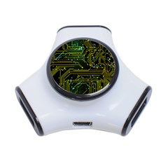 Circuits Circuit Board Yelow 3-port Usb Hub by Ndabl3x