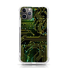 Circuits Circuit Board Yelow Iphone 11 Pro 5 8 Inch Tpu Uv Print Case by Ndabl3x