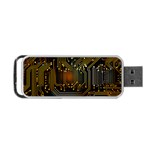 Circuits Circuit Board Orange Technology Portable USB Flash (One Side) Front