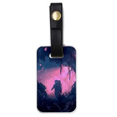 Beeple Astronaut Spacesuit 3d Digital Art Artwork Jungle Luggage Tag (one Side) by Cendanart
