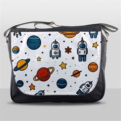 Set Cartoon Symbol Pattern Messenger Bag by Bedest
