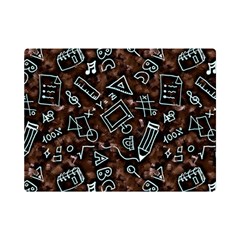 Doodles School Background Art Pattern Premium Plush Fleece Blanket (mini) by Bedest