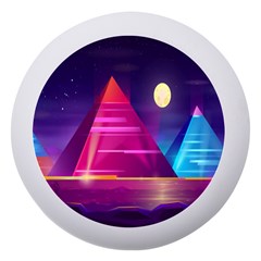 Egyptian Pyramids Night Landscape Cartoon Art Dento Box With Mirror by Bedest