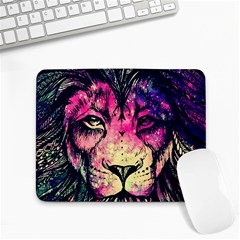 Psychedelic Lion Small Mousepad by Cendanart